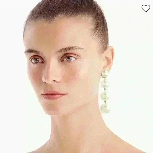 J Crew Pearl Ball Earrings (Coming Soon) - Picture 2 of 3